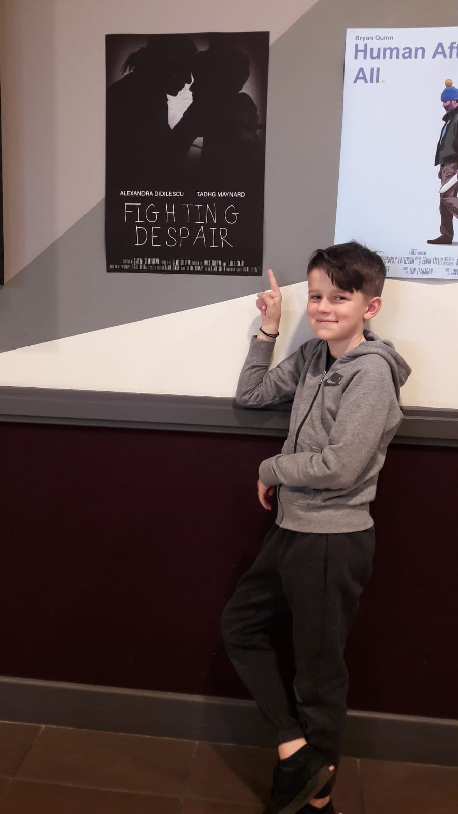 Tadhg Maynard at the Fighting Despair short movie poster